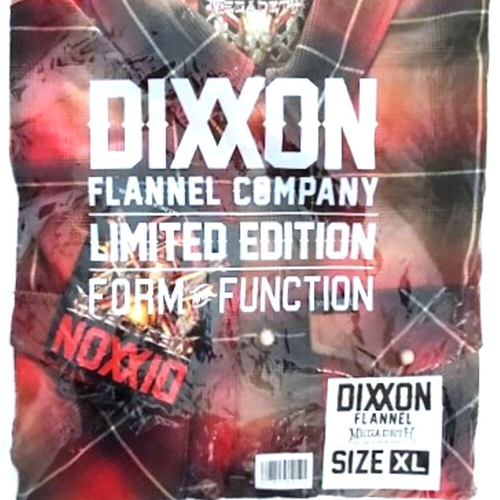 DIXXON x MEGADETH-KILLING IS MY BUSINESS Collab Limited Edition Flannel-Men's XL - Picture 9 of 11